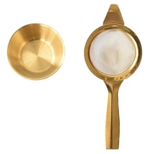 2.2" Mini Matcha Sifter 30 Fine Mesh T304 Stainless Steel Tea Strainer Cockta...