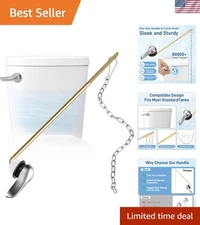 Adjustable Front Mount Toilet Flush Handle – Ambidextrous Design for All Ages