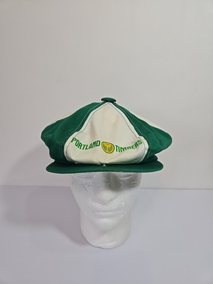#ad Vintage Portland Timbers Soccer Newsboy Hat Green amp; White Snapback Size S M $100.00