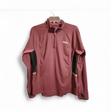 FILA Sport Running 1/4 Zip Pullover Women's Size M 17JC 