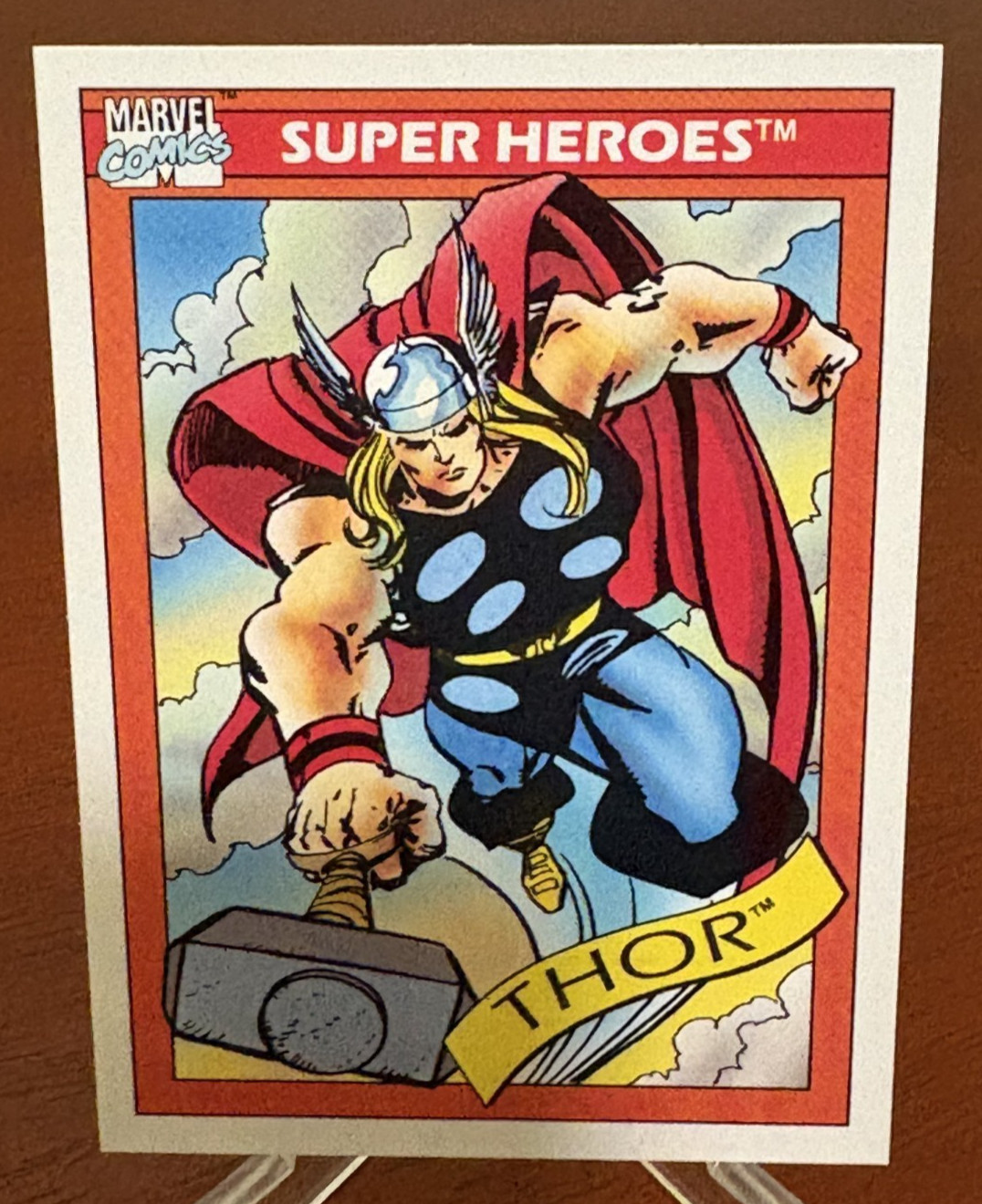 Thor #18 Base 1990 Impel Marvel Universe Series 1 Trading Card