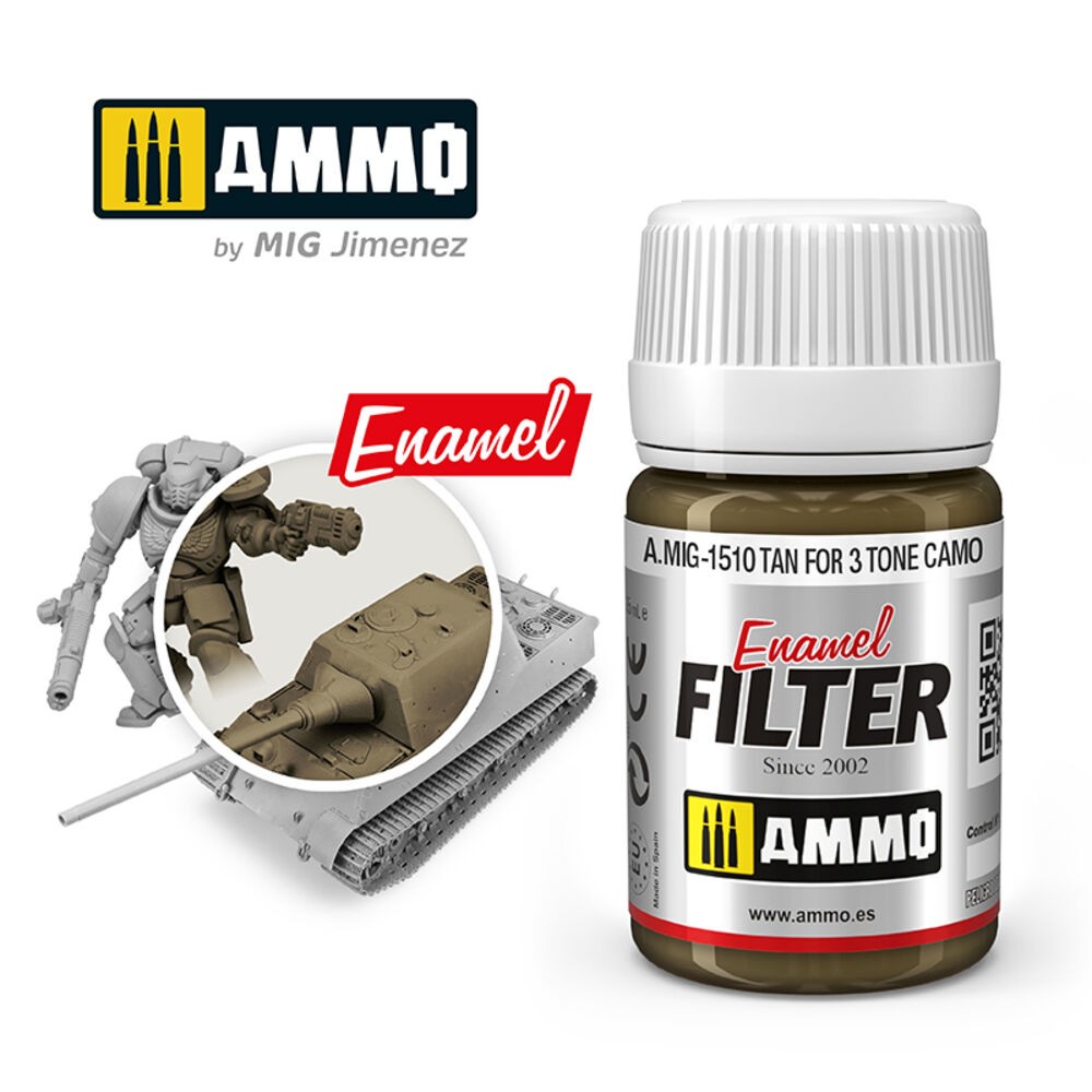 Ammo Mig A.MIG-1510 - Filter Tan for 3 Tone Camo - New