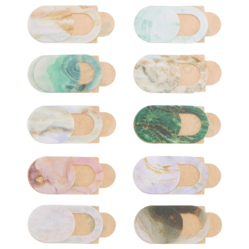 10Pcs Marble Style Camera Cover Privacy Cover Privacy Sticker (Mixed Style) - 第 1/12 張圖片