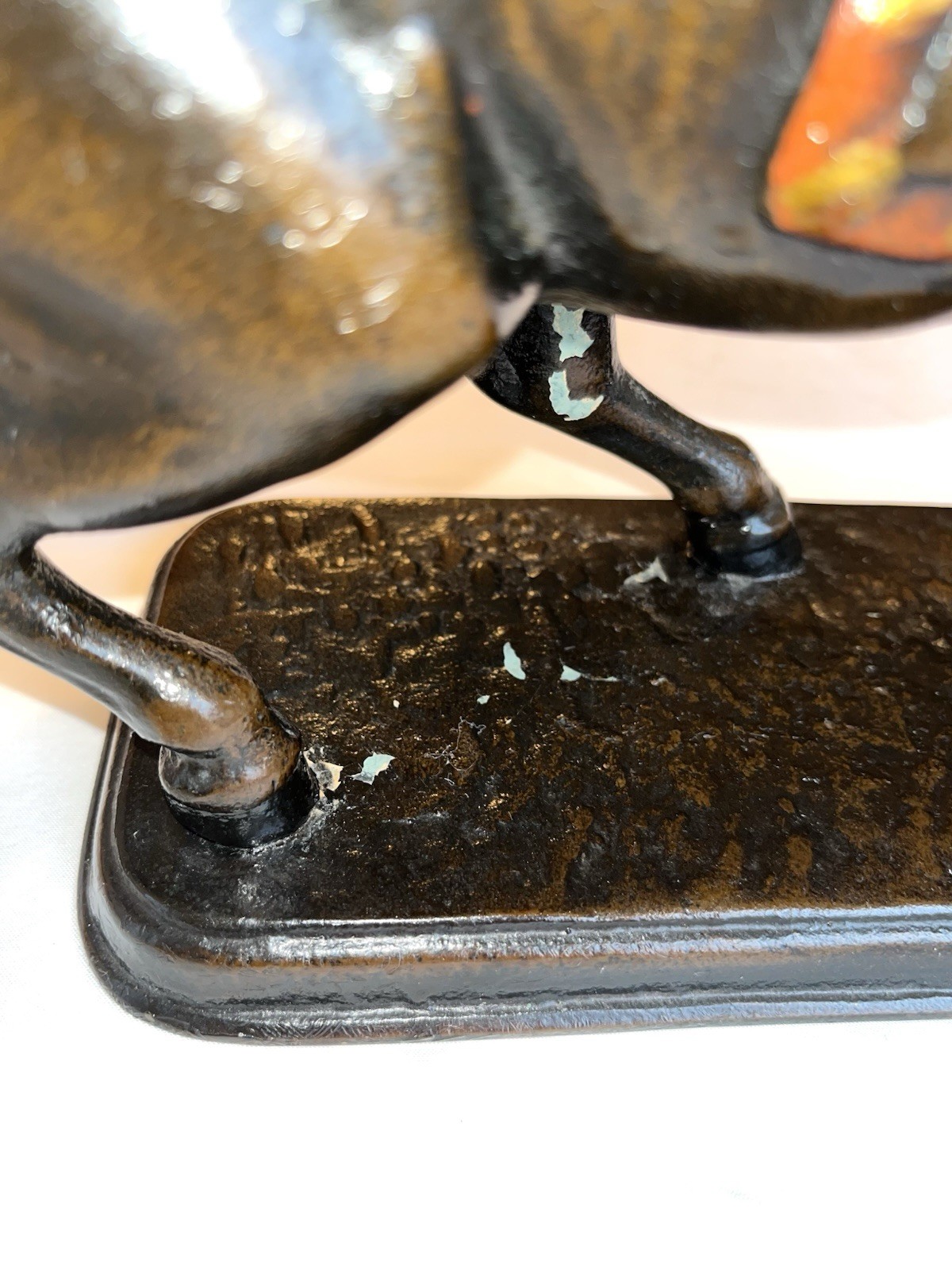 VTG Japanese Bronze Samurai Warrior on Horseback Statue 14x23 (Masashige style)