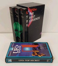 UFOs THE BEST EVIDENCE Collectors Edition 3 VHS Alien Tape Set & UFO Top Secret