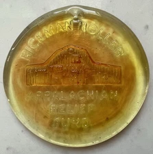 Blenko Glass Suncatcher Light Tangerine Hickman Holler Appalachian Relief