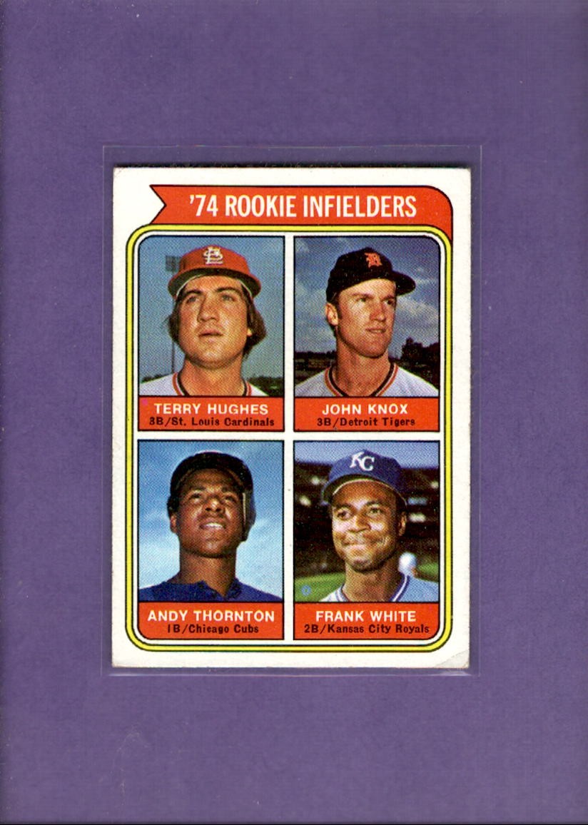 1974 Topps #604 Terry Hughes/John Knox/Andre Thornton/Frank White VG/EX ID:78264