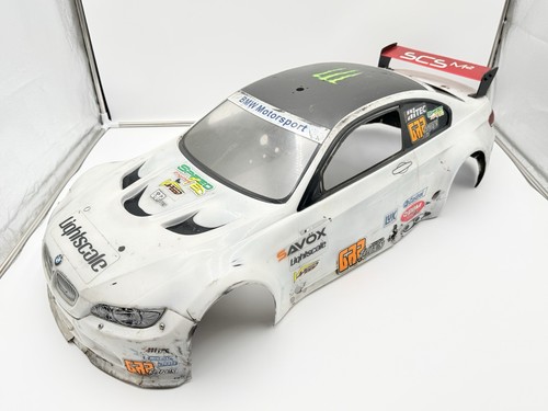 Rare SCS M2 German 1/5 Scale BMW M3 RC Body Shell Touring Car Used w/ Wing