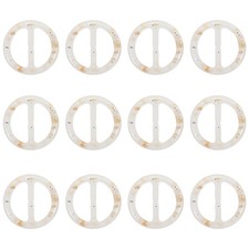 1" Scarf Ring Clip, 12 Pcs Resin Round T-Shirt Clip, Glitters Color