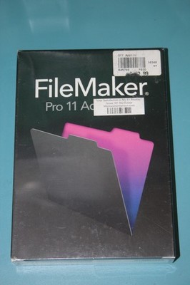 FileMaker Pro 11 Advanced WINDOWS  & MAC  English  SEALED RETAIL BOX TY361LL/A