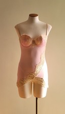 Vintage Fredericks Of Hollywood Cupped Lingerie Pink. Size Medium