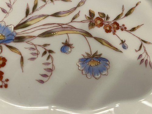 Vintage KPM Porcelain 19th Century Oblong Serving Bowl, Hand Painted, Small Chip - Picture 5 of 14