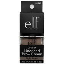 e.l.f. 2-PACK Lock On Liner and Brow Cream Light Brown 81942