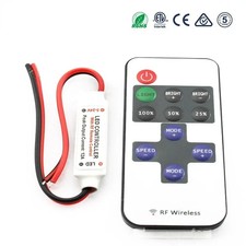 12V RF Wireless Remote Switch Controller Dimmer For Mini LED Strip Light  UK