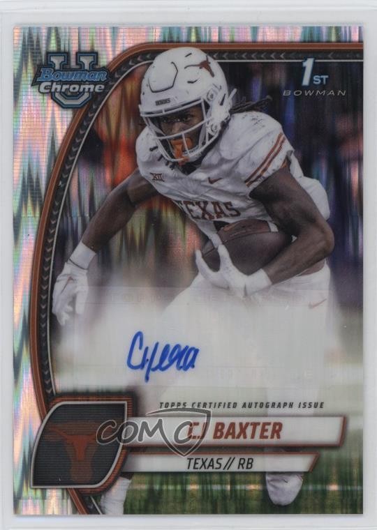 2024 Bowman U Chrome Prospect Stealth Refractor CJ Baxter #PA-CBA Auto 0j3l