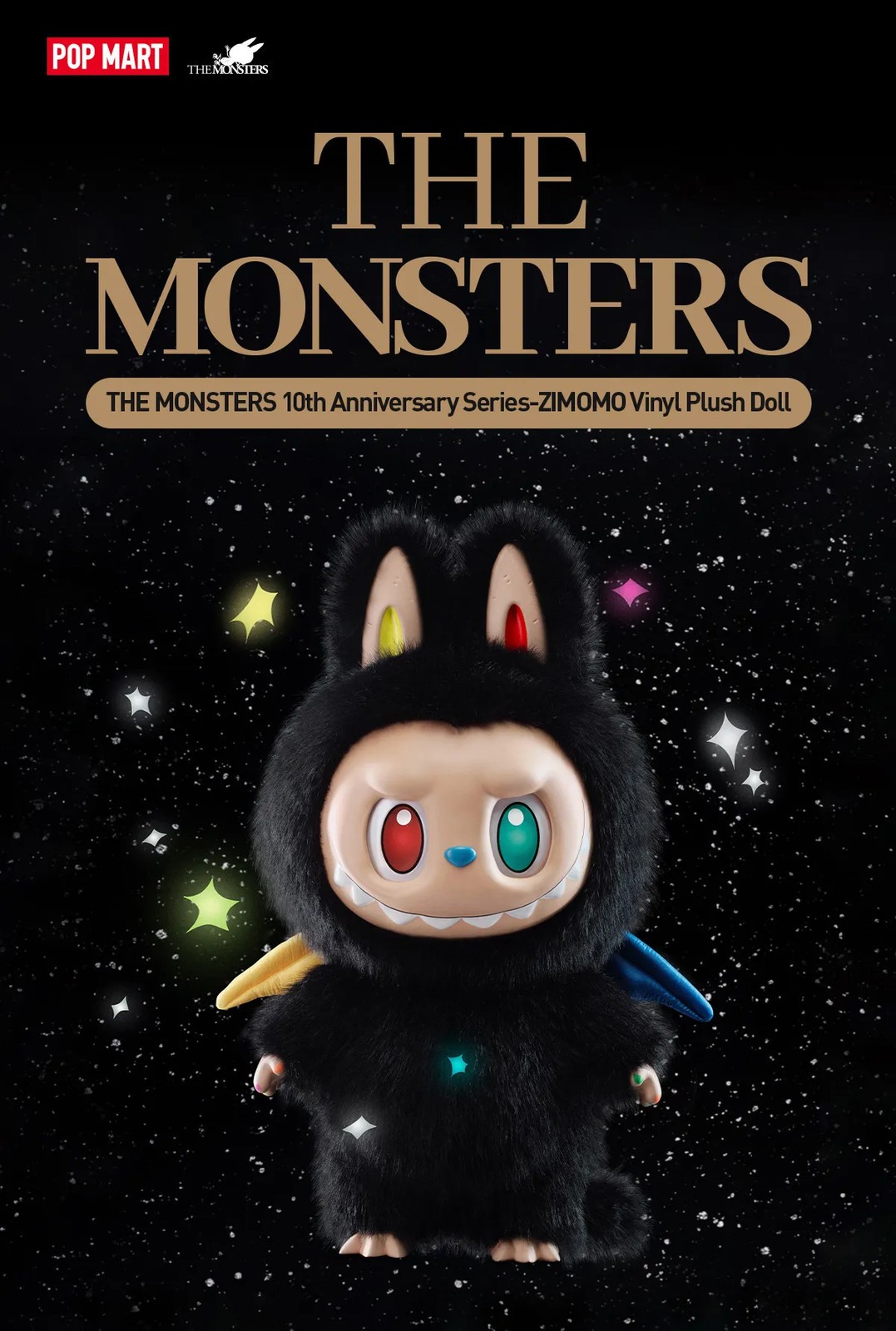 THE MONSTERS 10TH ANNIVERSARY SERIES ZIMOMO-VINYL PLUSH DOLL