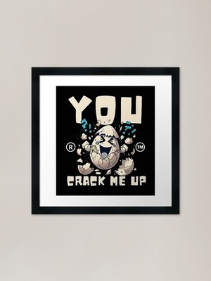 Gerahmter Kunstdruck Cracked Egg gerahmt Wandbild Poster Leinwanddruck Bild