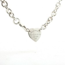 Tiffany & Co. Return to Tiffany 925 Sterling Silver Heart Tag Link Necklace