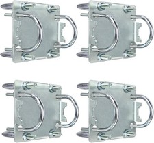 4 Sets Antenna Mast Clamp Cross-Over Bracket Kit with U Bolts for 1"-2" 4 PCS
