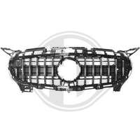 KüHlergrill KüHlergitter Schwarz GläNzend Silber FüR Mercedes-Benz