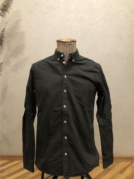 Men Minimum Shirt Green Cotton 38 / M #NGTH