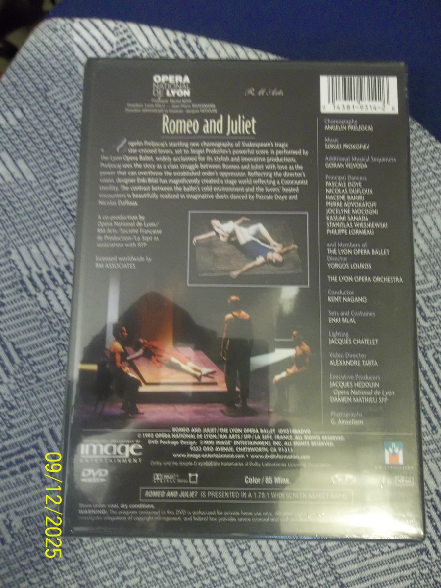 ROMEO AND JULIET~LYON OPERA BALLET~SERGEI PROKOFIEV~1992 NEW