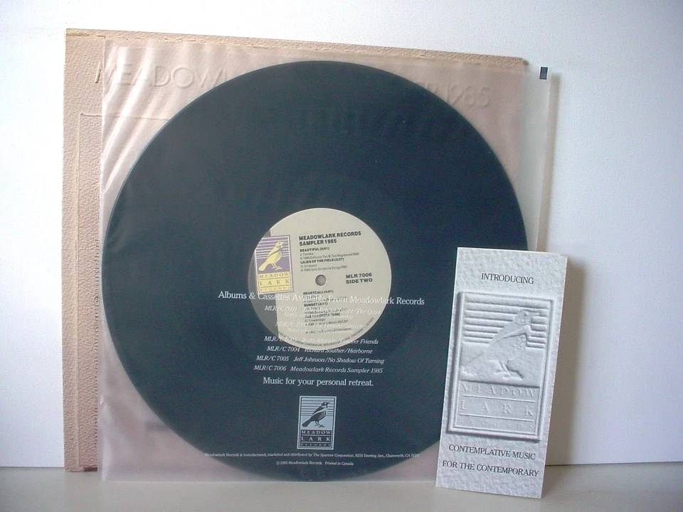 MEADOWLARK Sampler 1985 PROMO Audiophile LP Richard Souther John Michael Talbot - Image 4 of 4