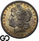 1878 7/8TF Morgan Silver Dollar Coin, Beautiful Toner, Gem BU++