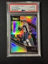2018 Panini Select - Field Level TOM BRADY #201 Silver Prizm PSA 10 💎