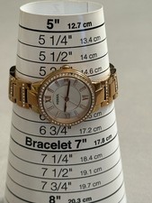 Fossil Rose Gold Crystal Accent Ladies Watch New Battery