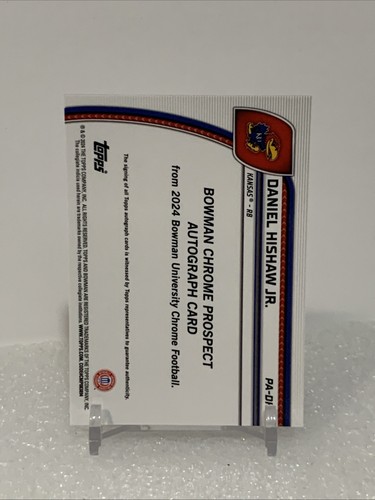2024 Bowman U Chrome - Stealth SP AUTO #PA-DHI Daniel Hishaw Jr. 1st - Bild 2 von 2