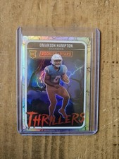 Panini 2025 Rookies & Stars Omarion Hampton #17 Chargers Thrillers Prizm Rookie