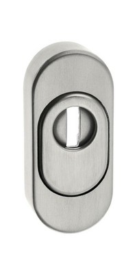 EDI Schlüsselrosette 0815/0000 Edelstahl EST Schildstärke 14,5 mm PZ oval