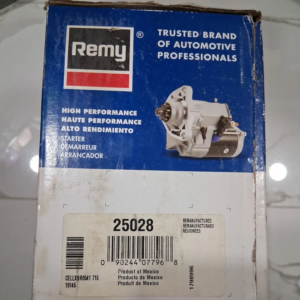 Arranque premium Remy 25028 para modelos seleccionados Chrysler Fiat Jeep Ram 14-22 Foto 2 de 4