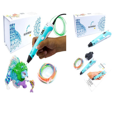 3D Druckstift SCRIB3D P1 PLA Filament 3 Farben Schablone Projektan