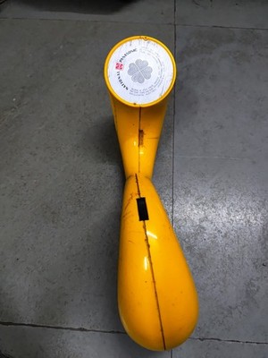 Vintage Panasonic Toot-A-Loop Radio Yellow Made in Japan Tested