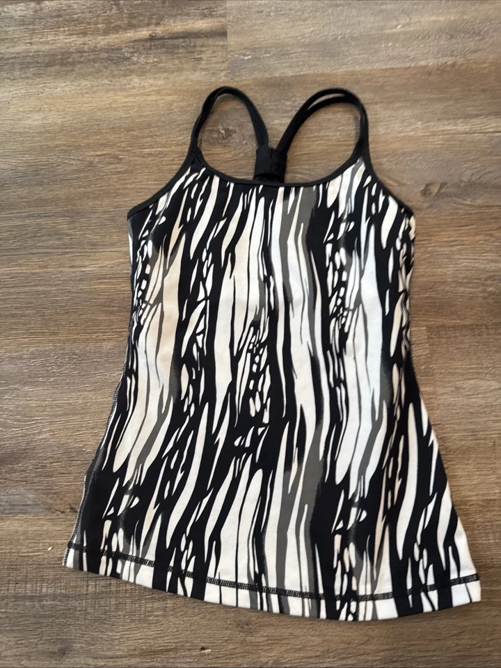 Womens  Adrienne Vittadini  Black Bra Top Athletic Tank Shirt Size SX - Image 2 of 4