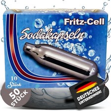 NEMT CO₂ Sodakapseln 8g – 50 Stück – Kompatibel mit Sodamaker, Soda Siphon