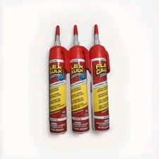 Flex Caulk Hybrid Formula White 9.0 Oz 255 Grams High Performance #3 Pack $39.99