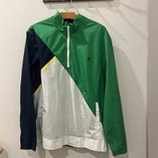 Men's FILA SPORT Long Sleeve Golf Windbreaker Pullover Jacket Size L