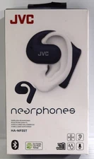 JVC nearphones Open Ear True Wireless BLUE Headphones HANP35T 16mm Large Drivers