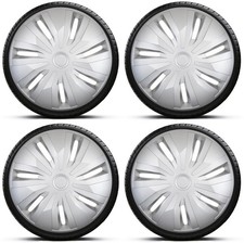 Wheel Trims 15" Silver Hub Caps Wheel Covers Orion Fits Fiat Punto
