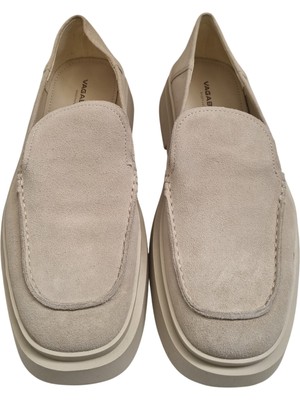 Vagabond Shoemakers Mike Suede Loafers Off White Size UK 10 UK