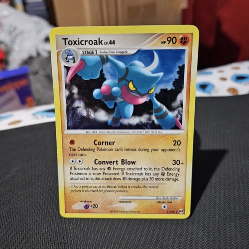 Toxicroak Pokemon TCG Platinum Arceus Hologram Holofoil Holo Foil Card #11/99