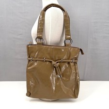 Vintage David Jones Tan Faux Patent Leather S...