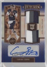 2022 Legacy Futures Sapphire /25 Carson Strong RPA Rookie Dual Patch Auto RC