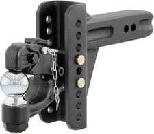 Curt 45908 Adjustable Pintle Hitch Combination 2-12-inch Receiver 6-inch Drop