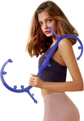 Back Massage Hook Trigger Point Massager Tool, Handheld Self Massage Cane