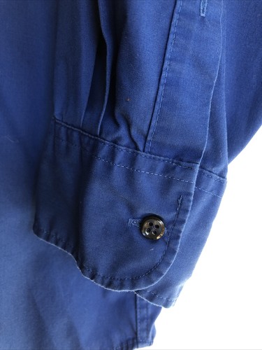 Izod Mens Large Silky Poplin Long Sleeve Button Down Shirt Blue 16 1/2 32/33 - Bild 3 von 8