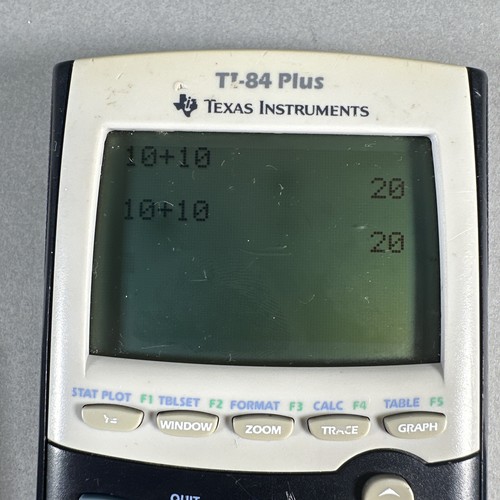 Texas Instruments TI-84 Plus Graphing Calculator W/ Cover Tested See Photos - Picture 8 of 13